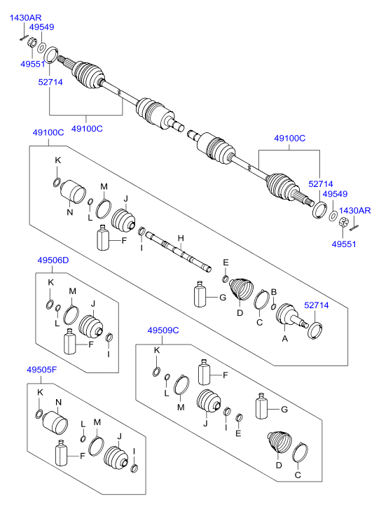 DRIVE SHAFT - FRONT