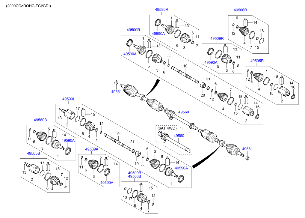 DRIVE SHAFT (REAR)