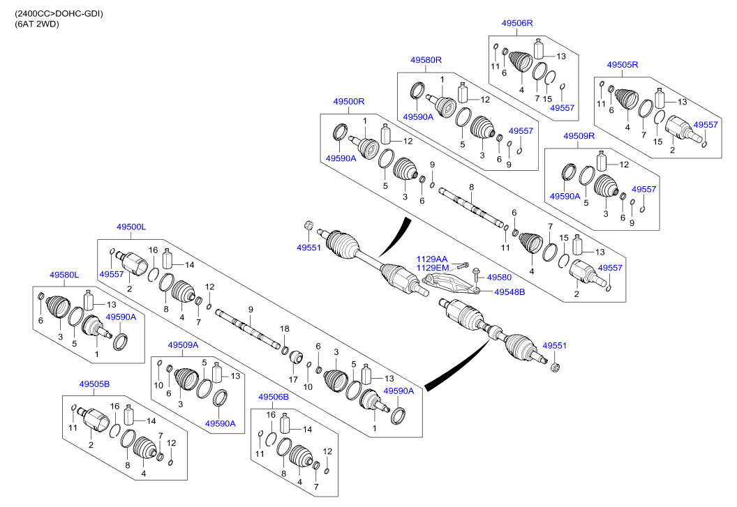 DRIVE SHAFT (REAR)