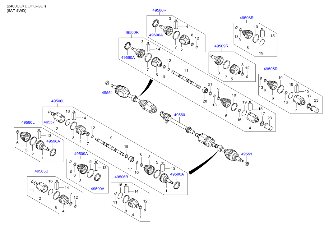 DRIVE SHAFT (REAR)