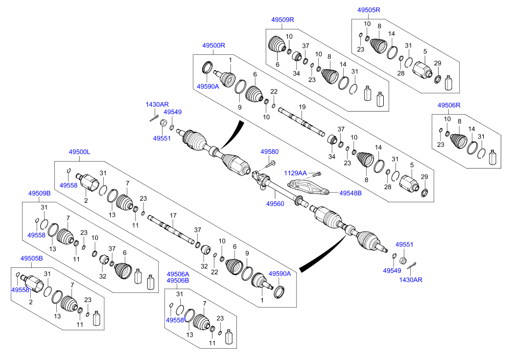 DRIVE SHAFT (REAR)