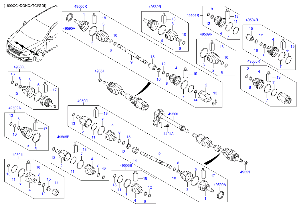 DRIVE SHAFT (FRONT)