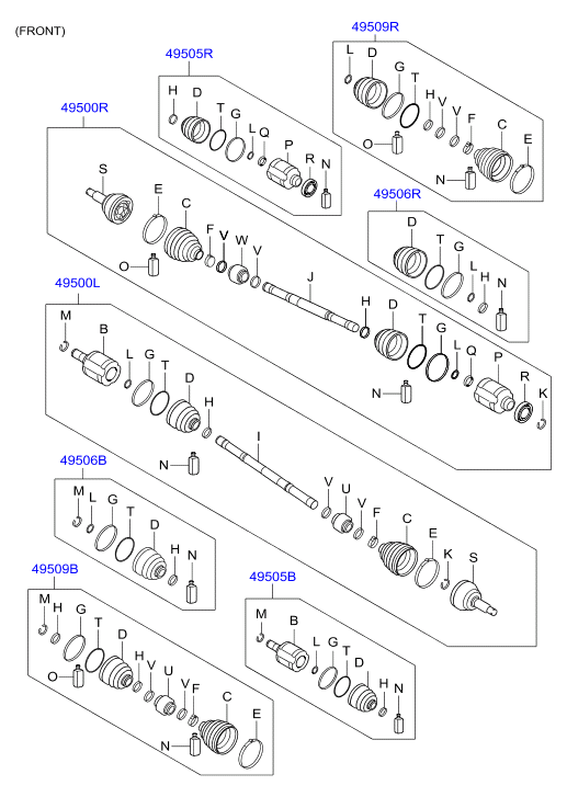 DRIVE SHAFT - FRONT