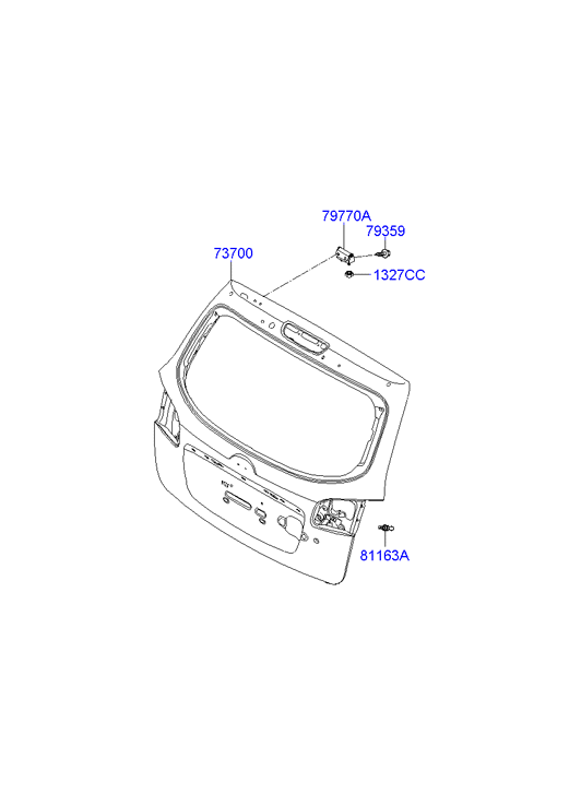 PANEL - REAR DOOR