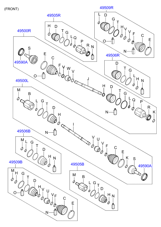 DRIVE SHAFT - FRONT