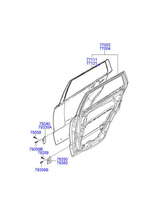 PANEL - REAR DOOR