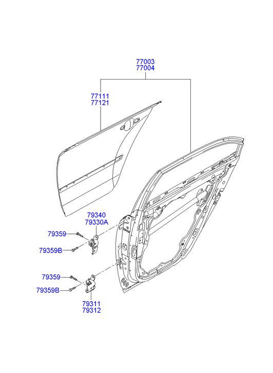 PANEL - REAR DOOR