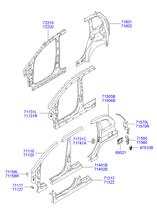 PANEL - REAR DOOR