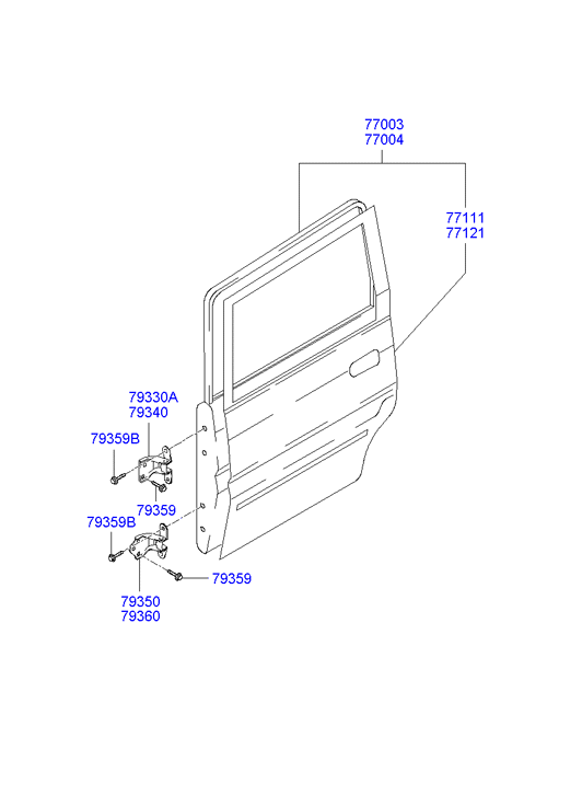 PANEL - REAR DOOR