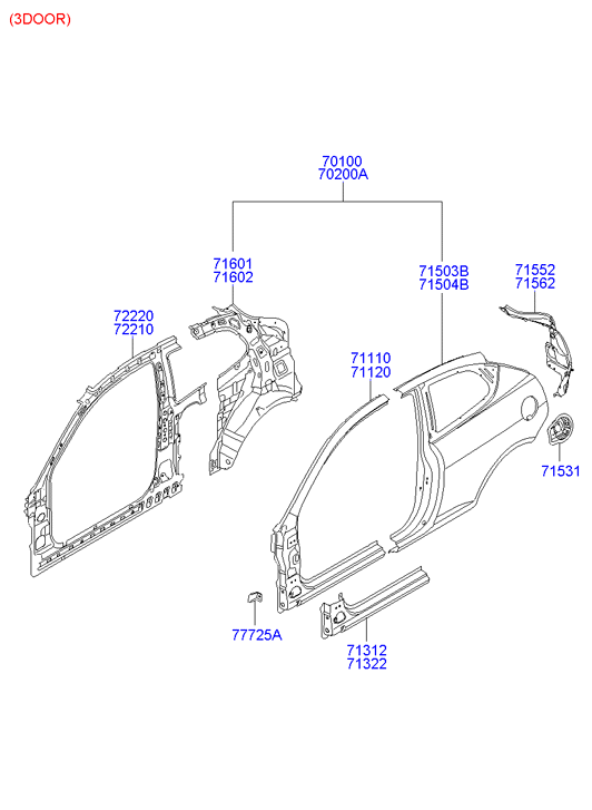 PANEL - REAR DOOR