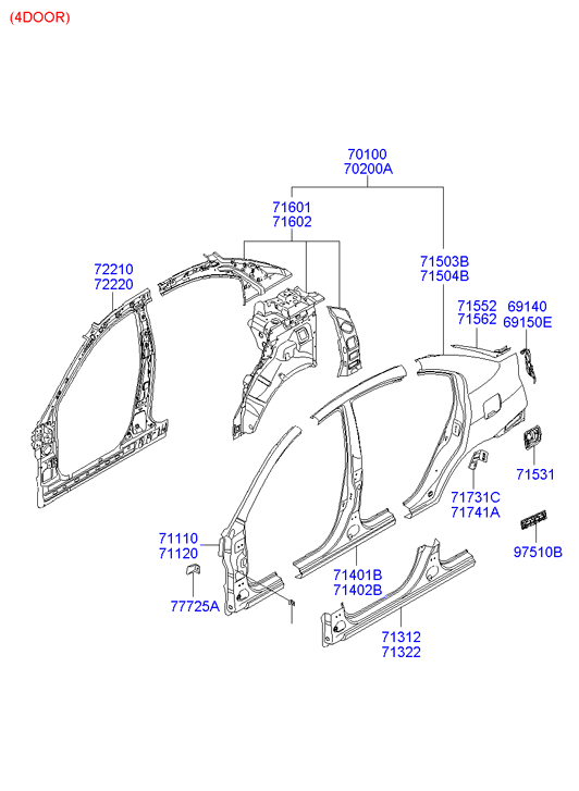 PANEL - REAR DOOR