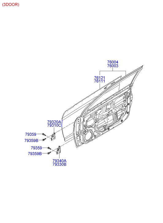 PANEL - REAR DOOR