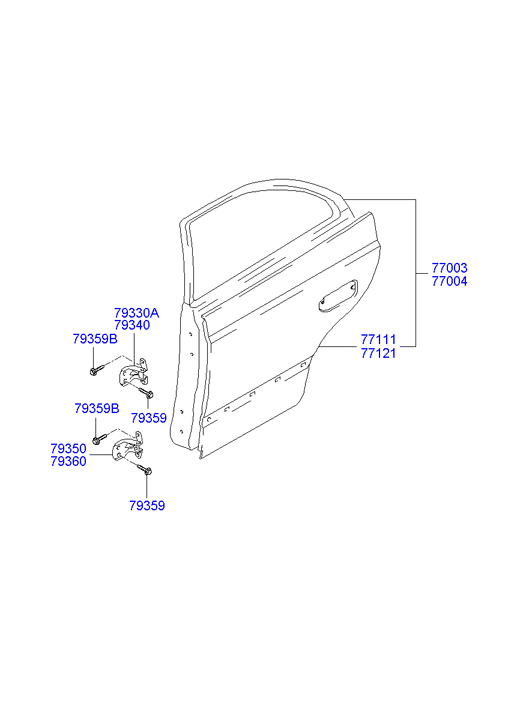 PANEL - REAR DOOR