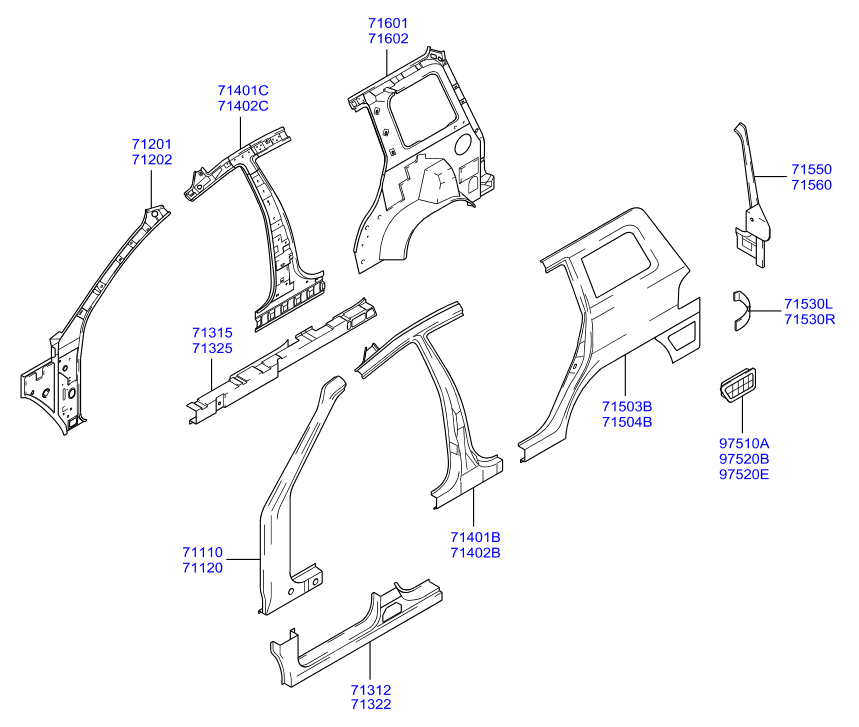 PANEL - REAR DOOR