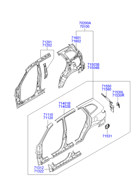 PANEL - REAR DOOR