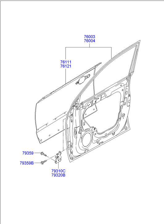 PANEL - REAR DOOR