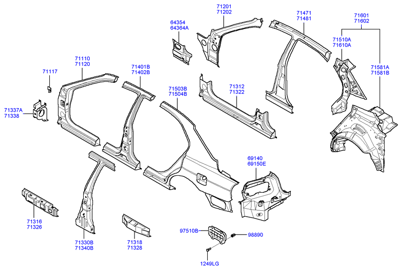 PANEL - REAR DOOR