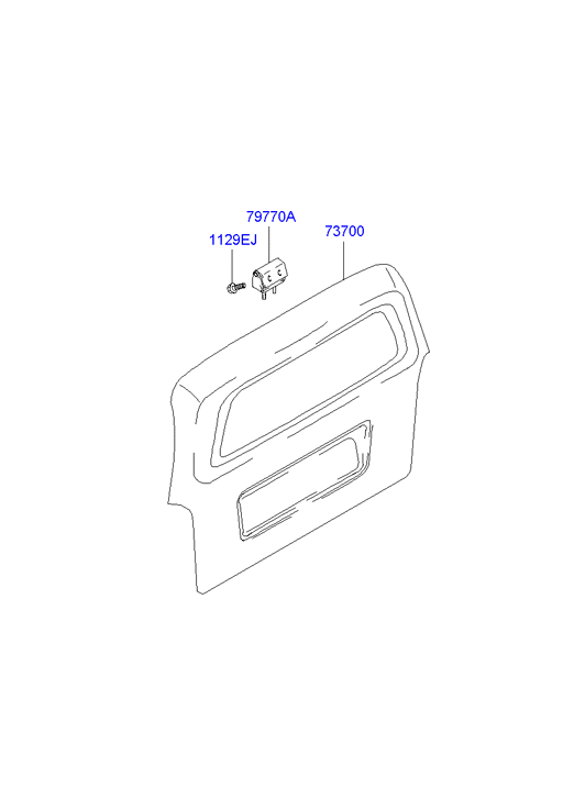 PANEL - REAR DOOR