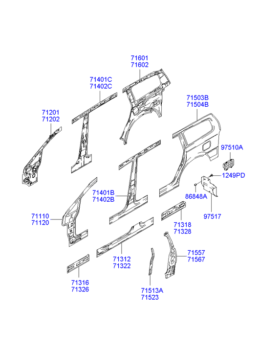 PANEL - REAR DOOR