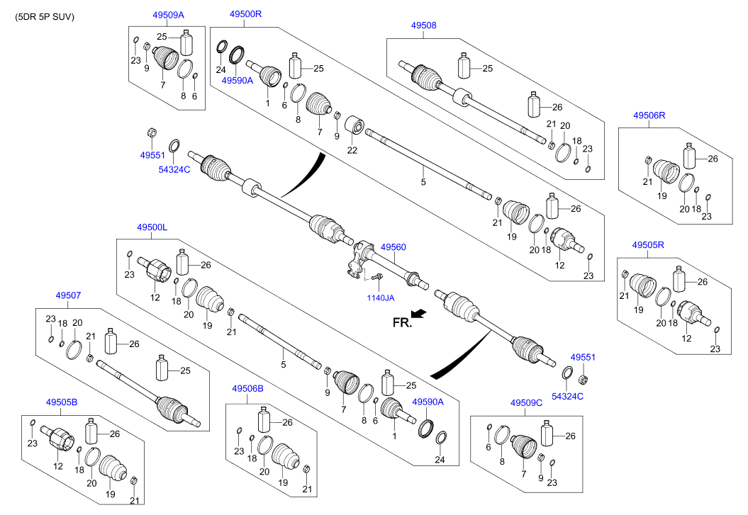 DRIVE SHAFT (FRONT)