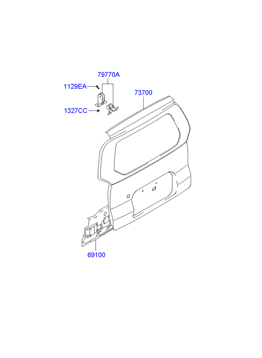 PANEL - REAR DOOR