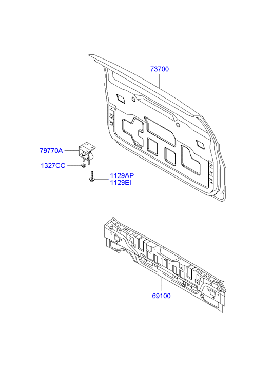 PANEL - REAR DOOR