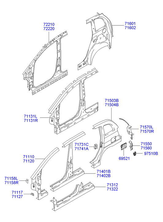 PANEL - REAR DOOR