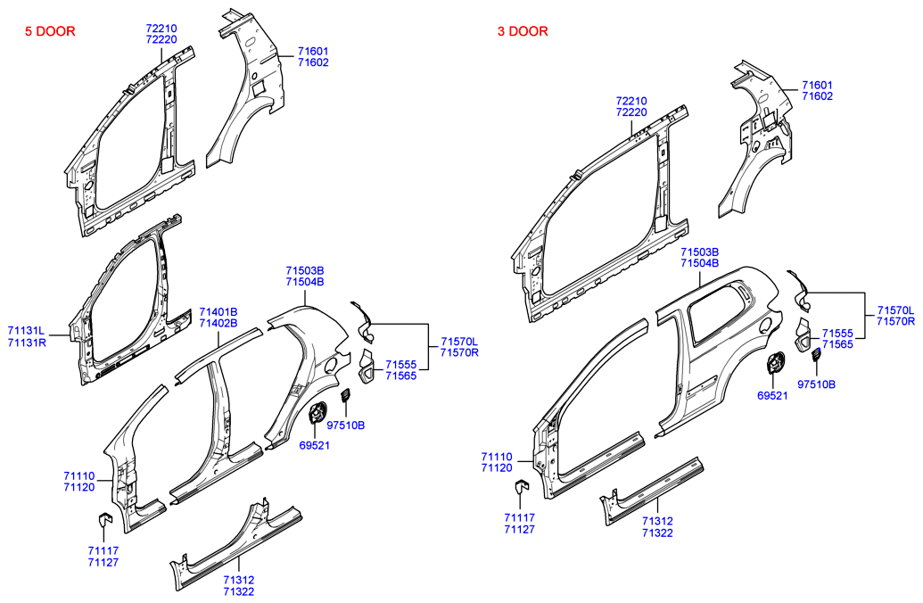 PANEL - REAR DOOR