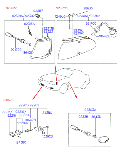 A/C SYSTEM - EVAPORATOR (-92MY)