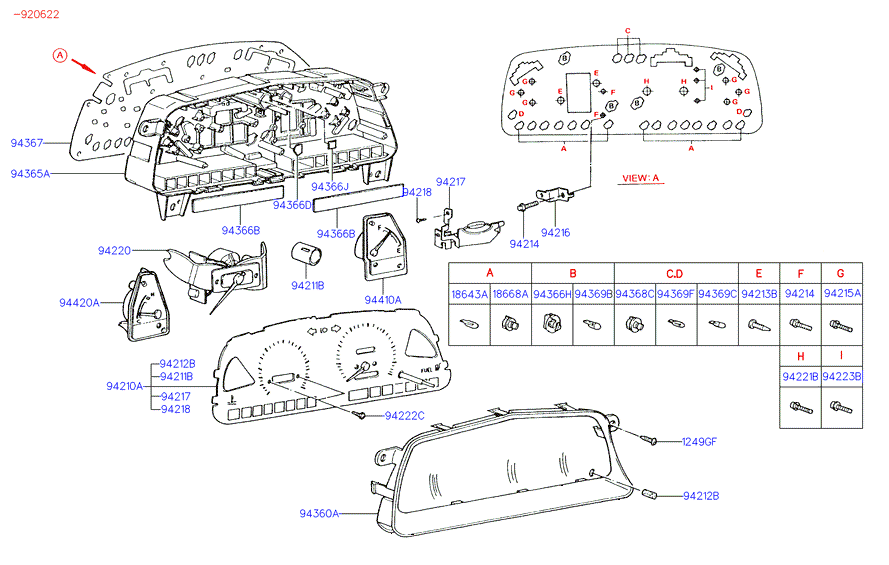 A/C SYSTEM - EVAPORATOR (-92MY)