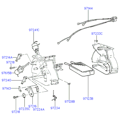 A/C SYSTEM - EVAPORATOR (-92MY)