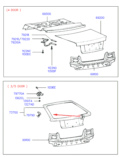 PANEL - REAR DOOR