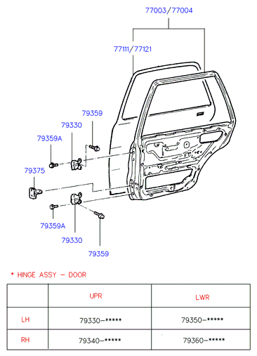 PANEL - REAR DOOR