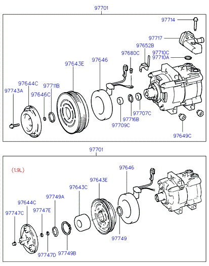 A/C SYSTEM - EVAPORATOR (HCC)