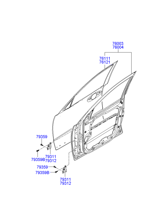 PANEL - REAR DOOR