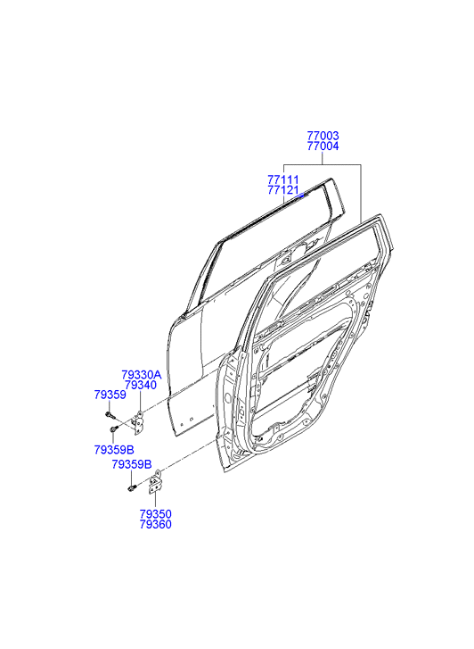 PANEL - REAR DOOR