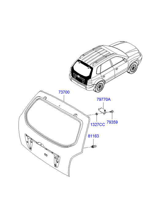 PANEL - REAR DOOR