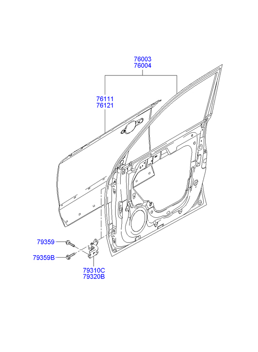 PANEL - REAR DOOR