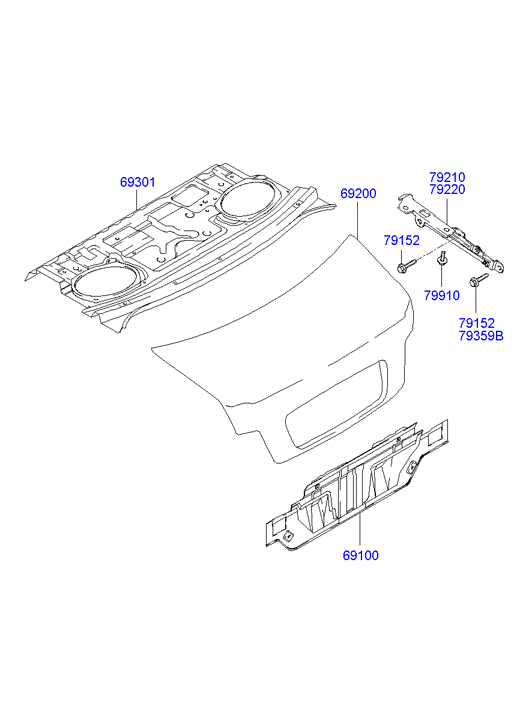 PANEL - REAR DOOR