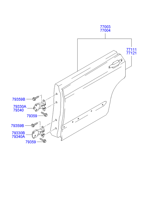 PANEL - REAR DOOR