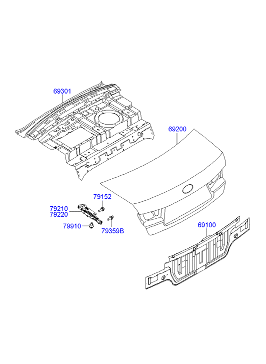 PANEL - REAR DOOR