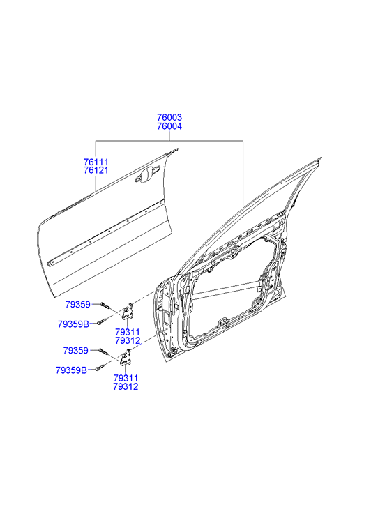 PANEL - REAR DOOR