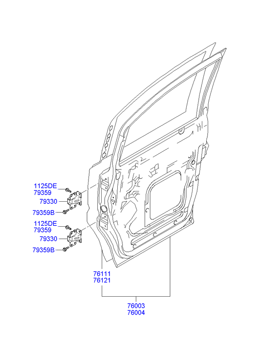 PANEL - REAR DOOR