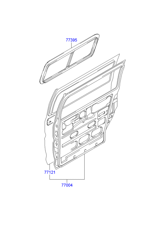 PANEL - REAR DOOR