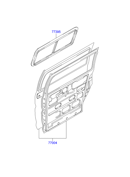 PANEL - REAR DOOR