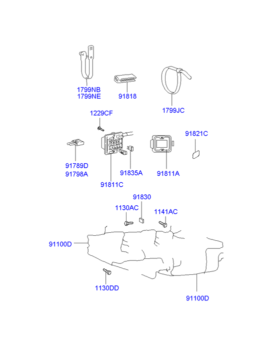 A/C SYSTEM - REAR EVAPORATOR