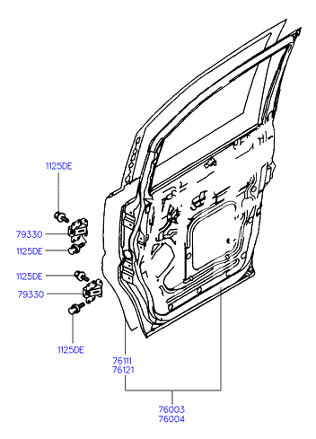 PANEL - REAR DOOR