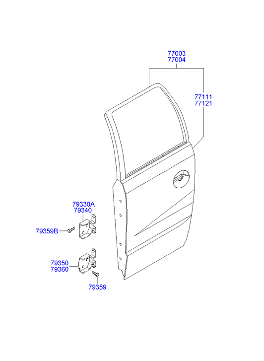 PANEL - REAR DOOR