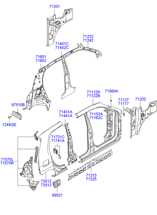 PANEL - REAR DOOR