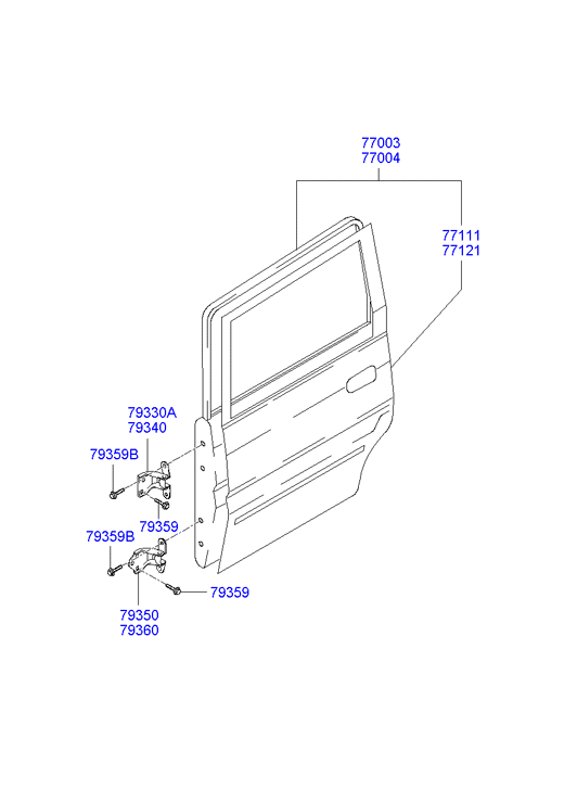 PANEL - REAR DOOR